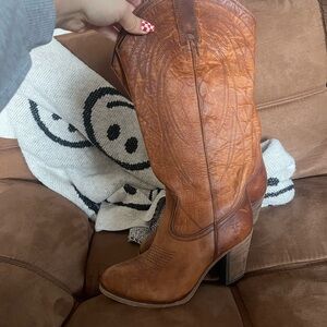 Frye Leather Western Cowboy Boots